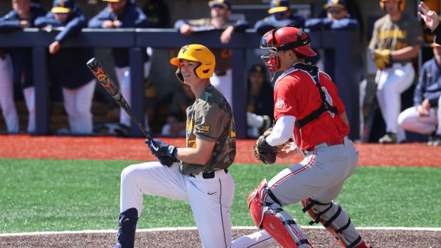 West Virginia senior Reed Chumley